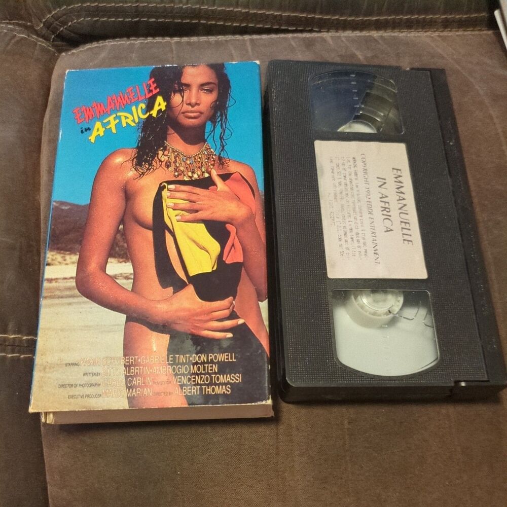 Emmanuelle in AFRICA 1992 VHS Nudity Cult Rated R staring Karen Schubert FREE SH